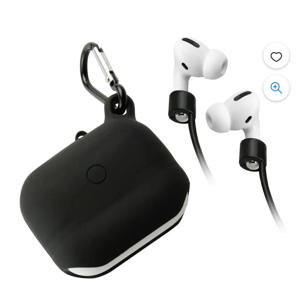 Omn water resistant AirPod Pro black charging case cover silicone protect new‎